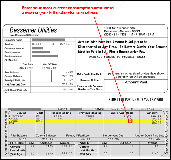Bessemer Sample Bill